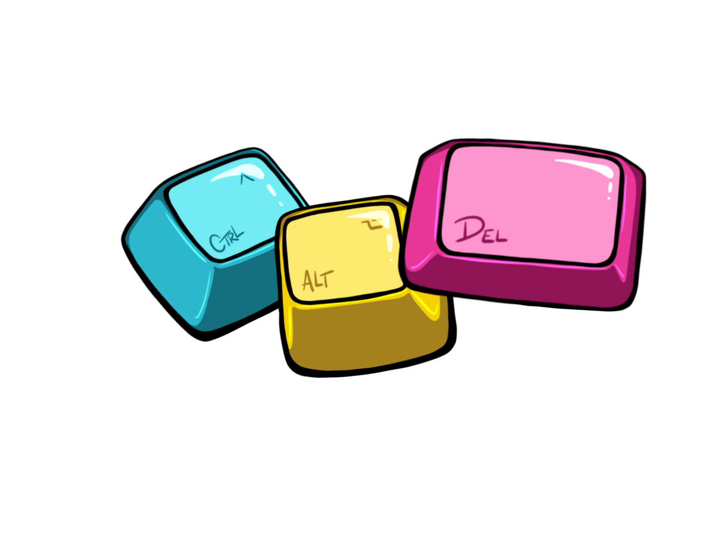 Ctrl Alt Del Sticker