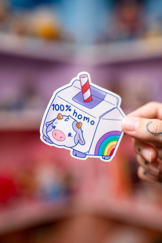100% Homo Milk Carton
