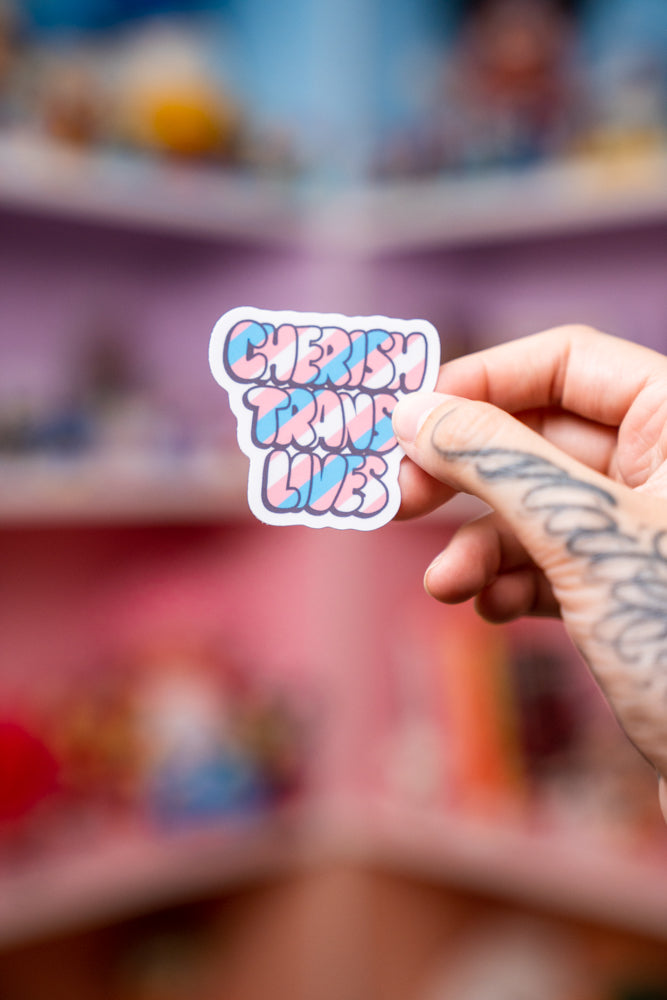 Cherish Trans Lives Sticker