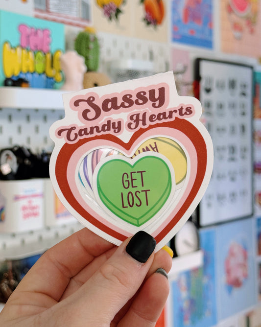 Sassy Candy Heart Sticker Pack