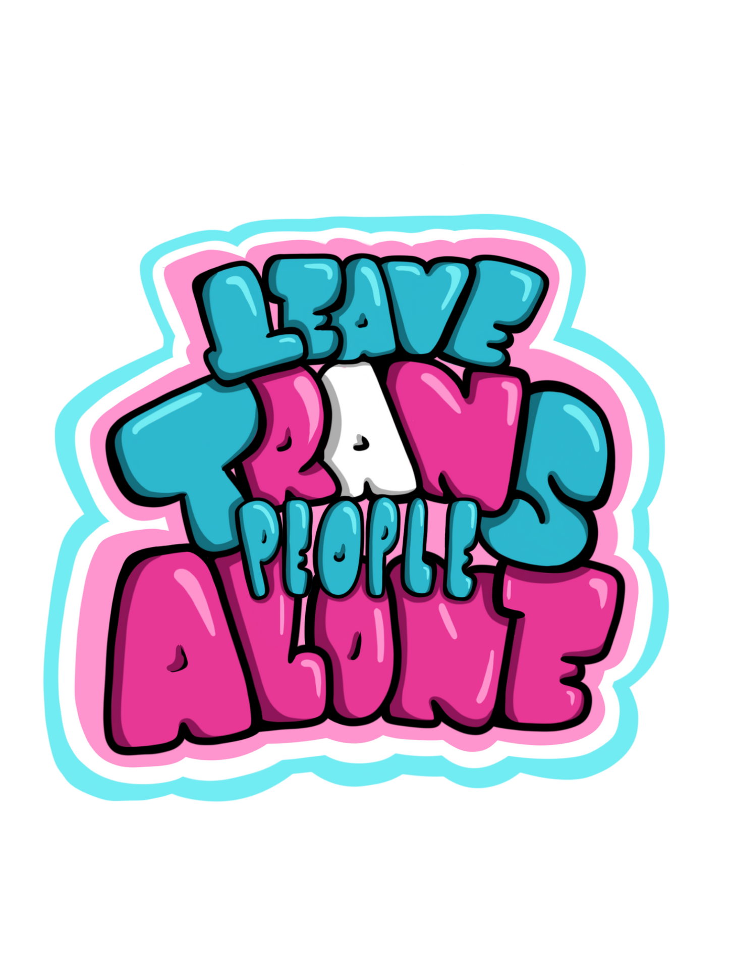 Leave Trans People Alone Sticker