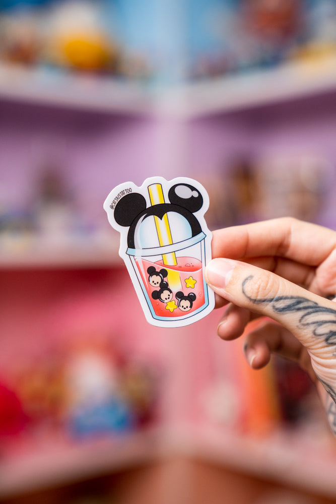 Mickey Boba Sticker