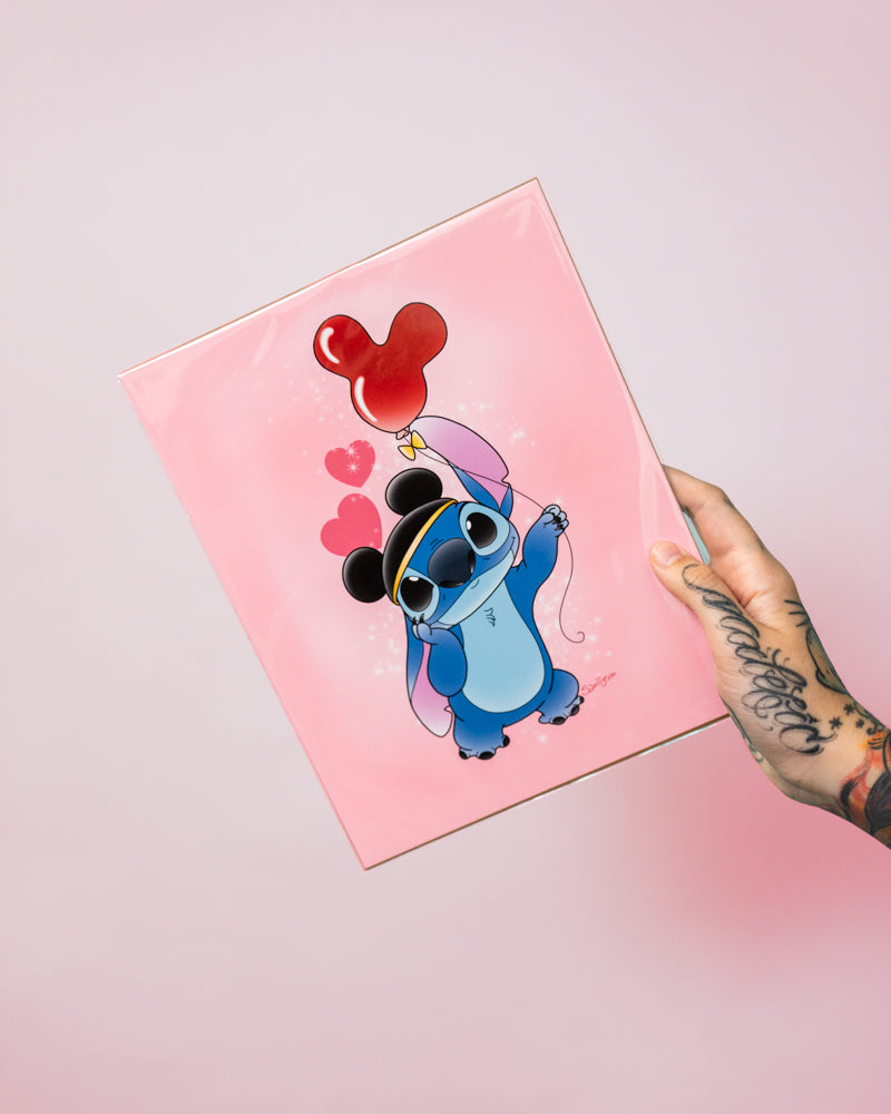 Stitch Balloon Art Print