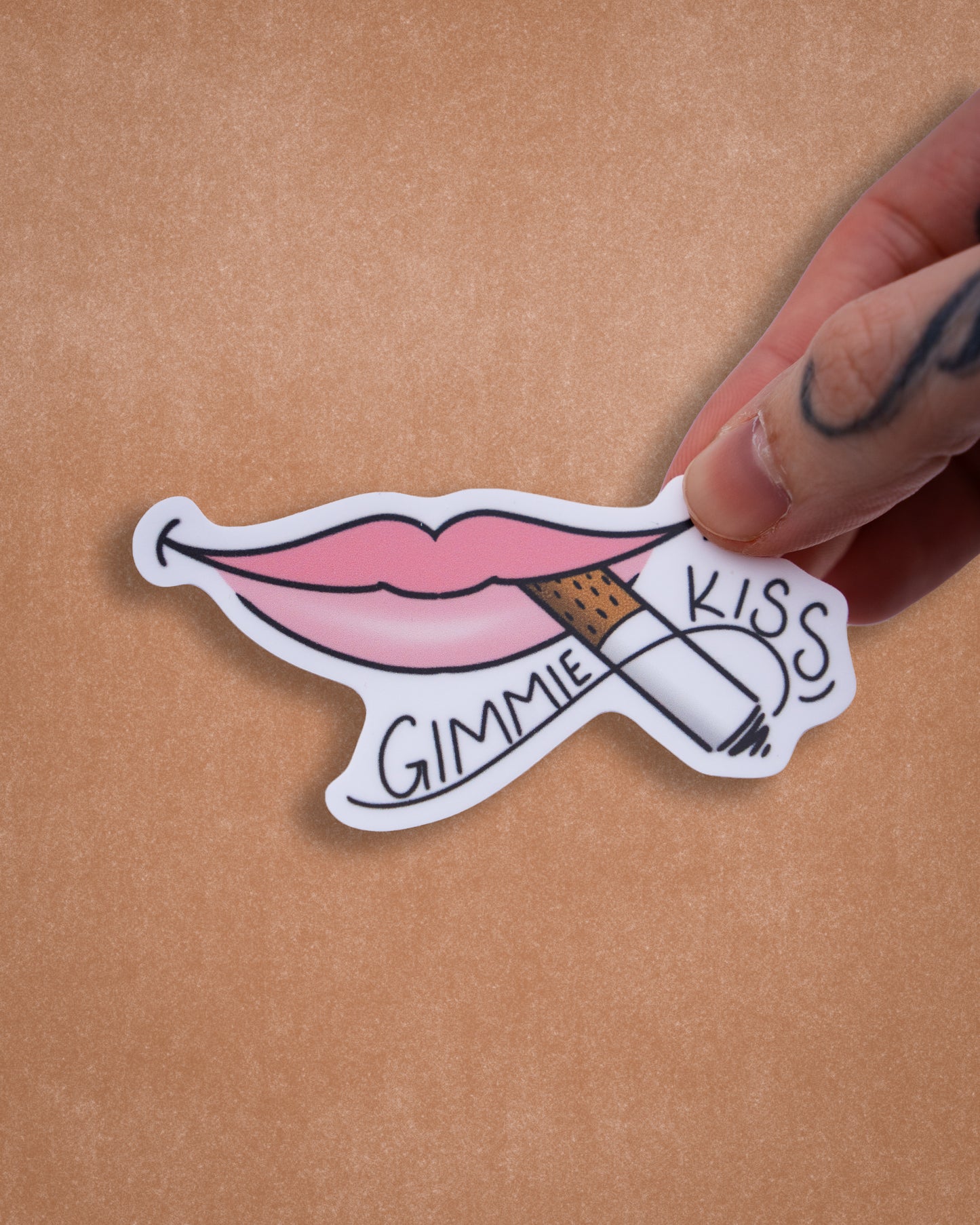 Heated Rivalry Gimme Kiss Sticker