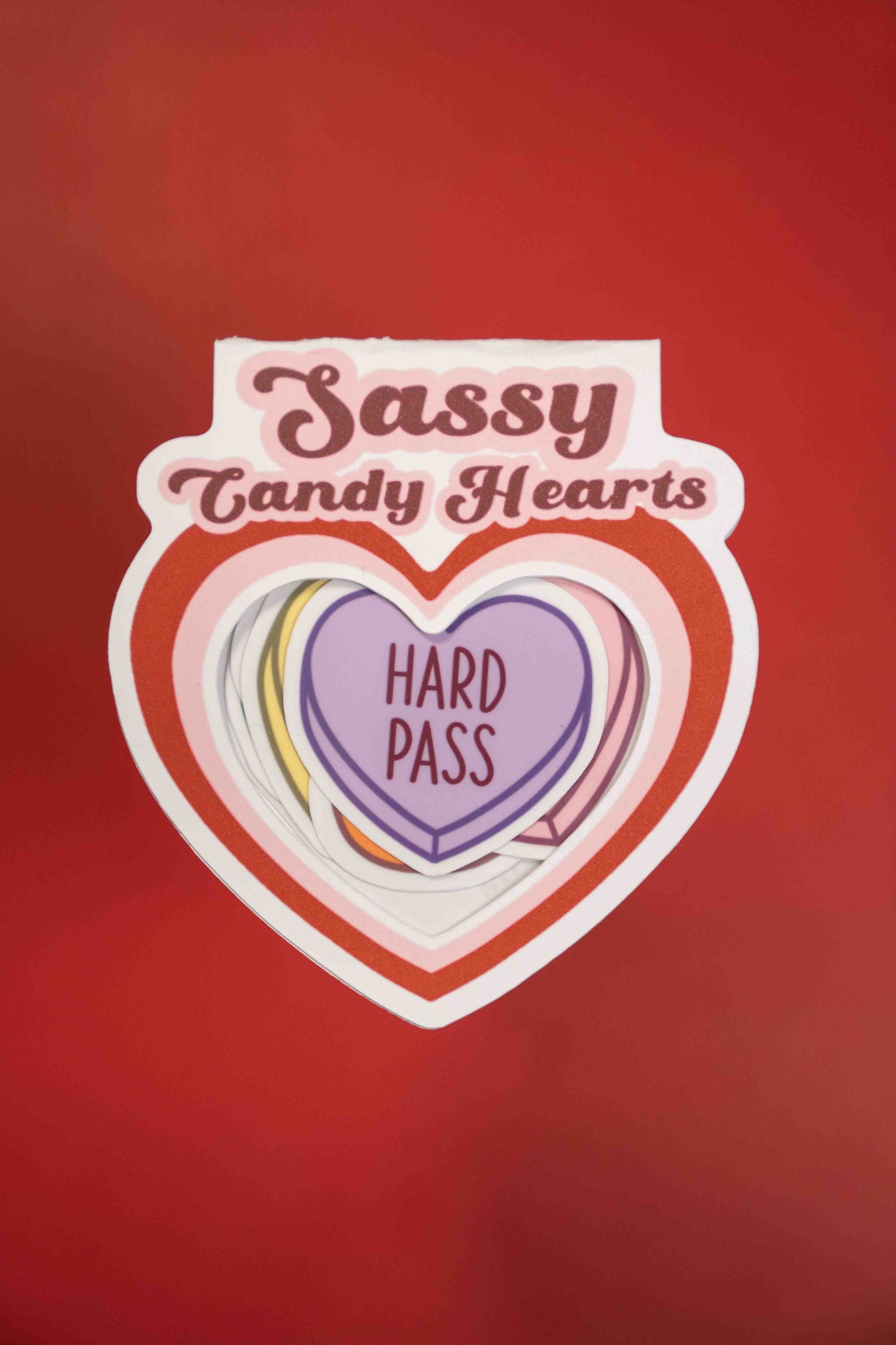 Sassy Candy Heart Sticker Pack