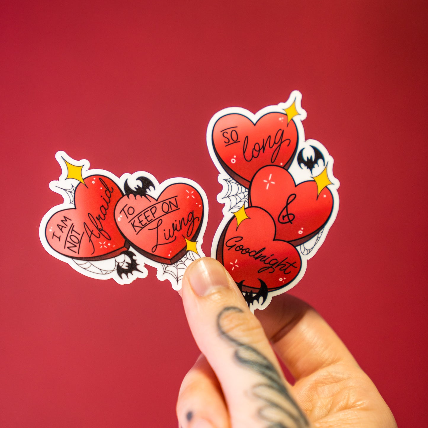 MCR Helena So Long & Goodnight Heart Sticker