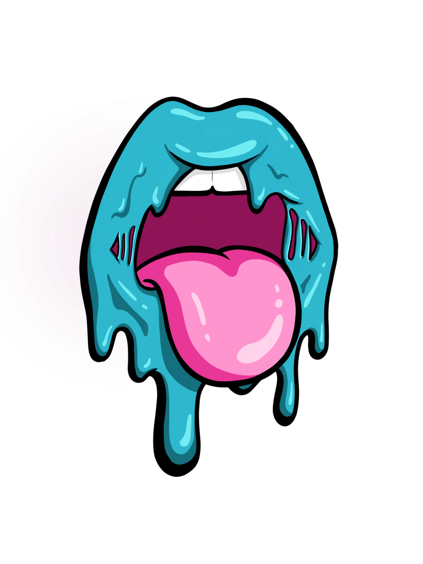 Drippy Mouth Sticker