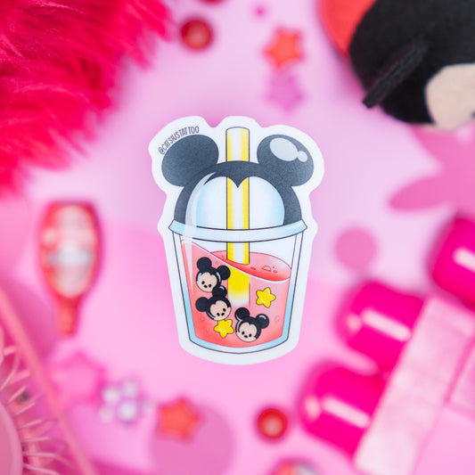 Mickey Boba Sticker