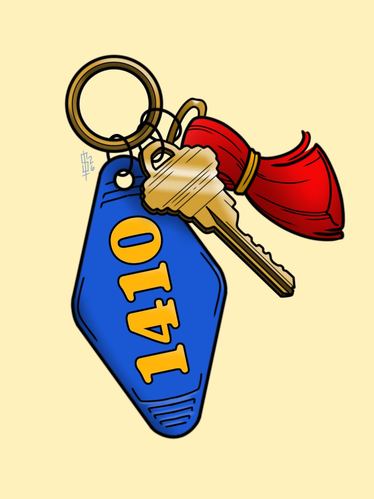 Heated Rivalry 1410 Room Key Art Print