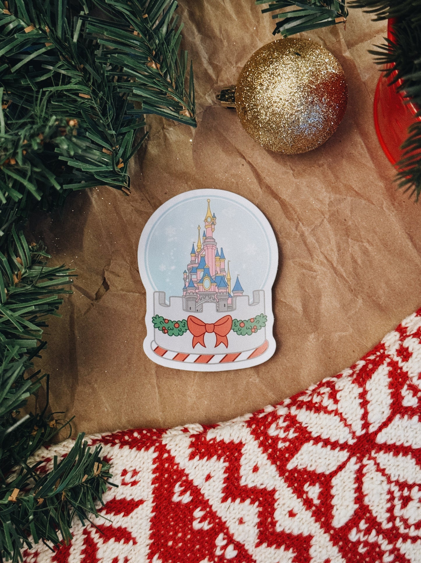 Disney Christmas Castle Sticker