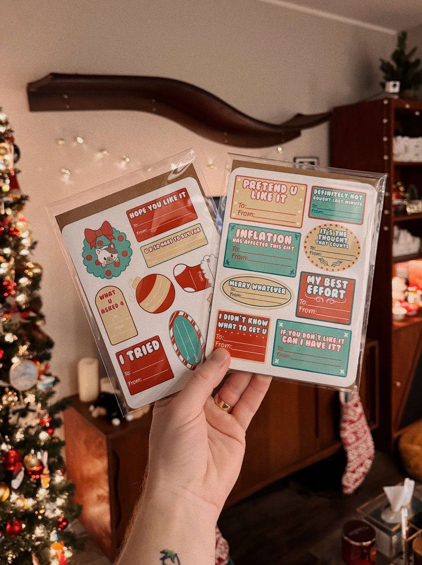 Gift Tag Sticker Sheet Bundle