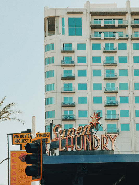 Las Vegas Sunset Laundry Photo Print