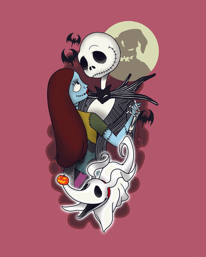 Jack & Sally Art Print