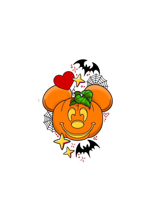 Mickey Pumpkin Sticker