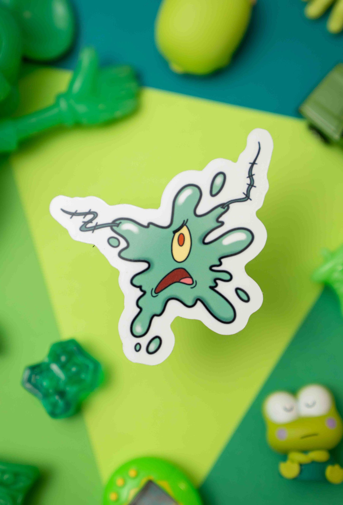 Flat Plankton Sticker