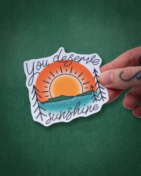 Heated Rivalry You Deserve Sunshine Sticker