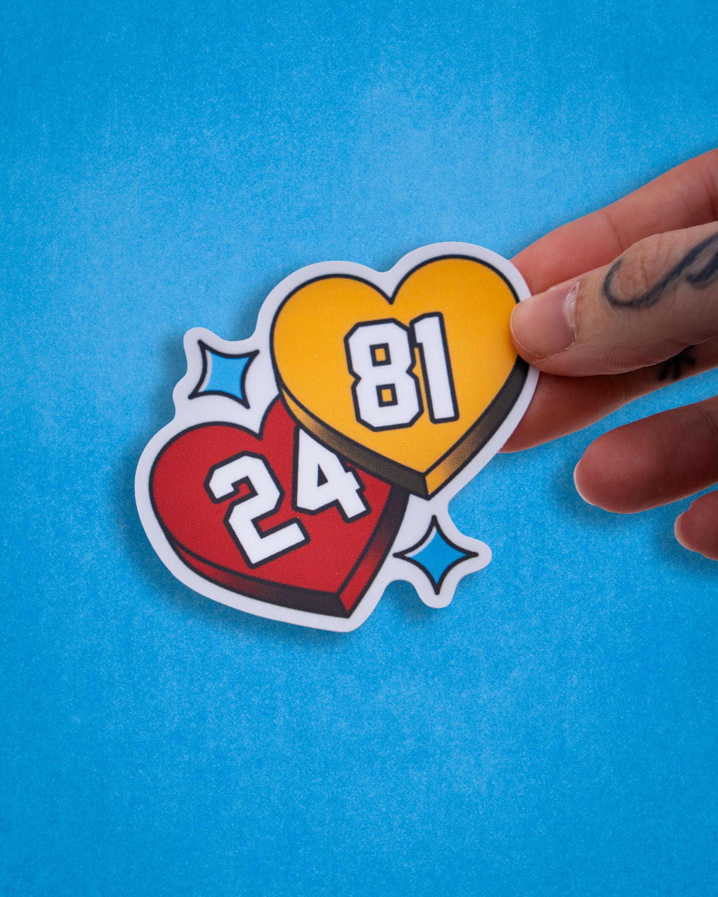 Heated Rivalry Jersey Numbers Sticker