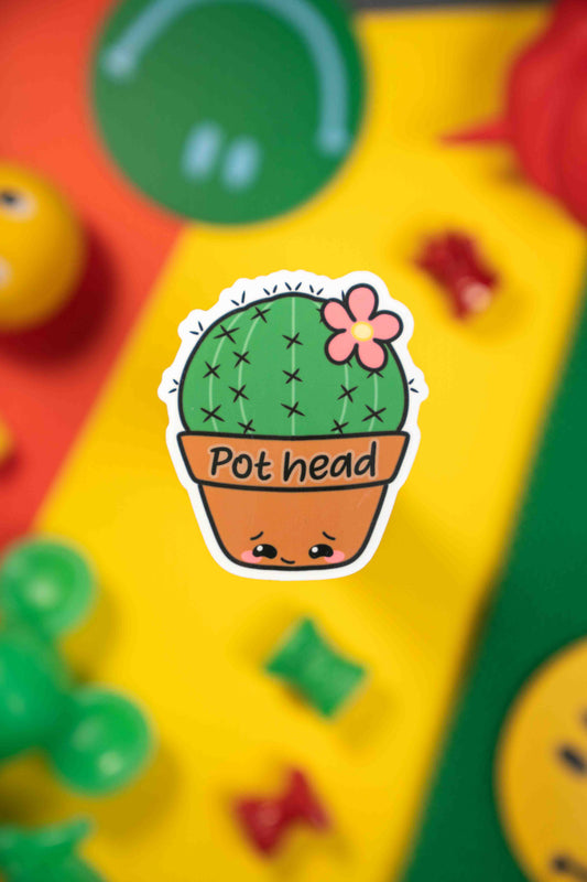 Pot Head Sticker