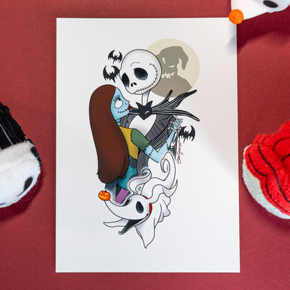 Jack & Sally Art Print