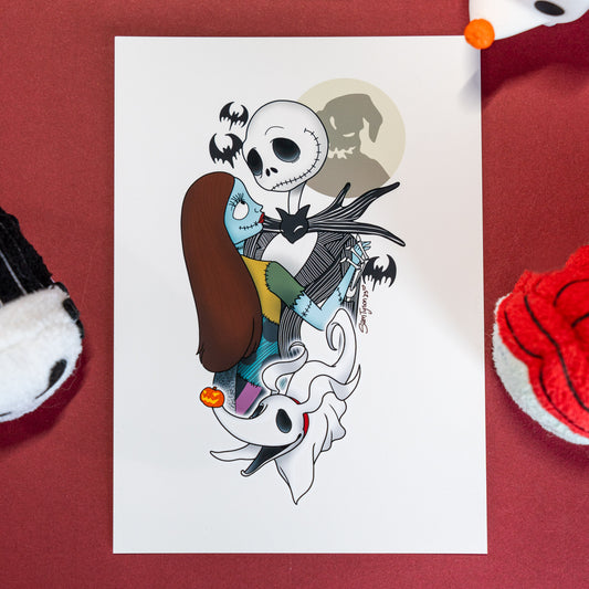 Jack & Sally Art Print