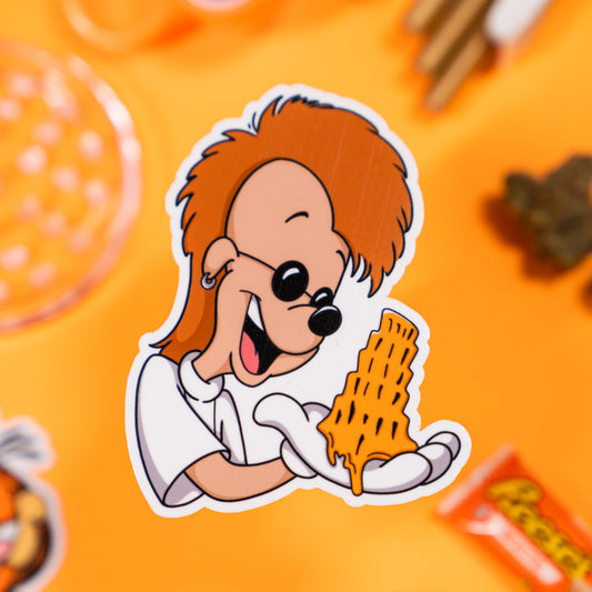 Bobby Zimuruski “Leaning Tower of  Cheeza” Sticker