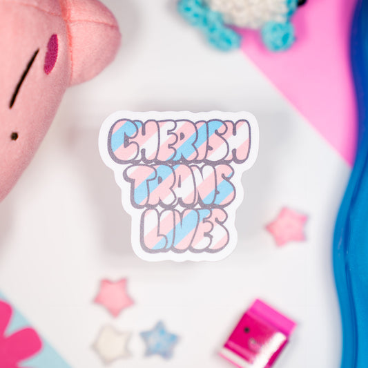 Cherish Trans Lives Sticker